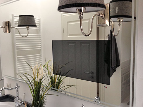 TV-Spiegel-Badezimmer Villa Grömitz